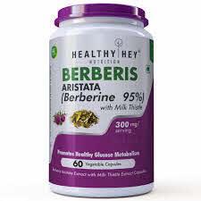 HealthyHey Berberis with Milk Thistle 300mg Vegetable Capsules