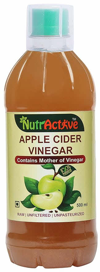 NutrActive Raw, Unfiltered, Unpasteurized Apple Cider Vinegar with Mother of Vinegar