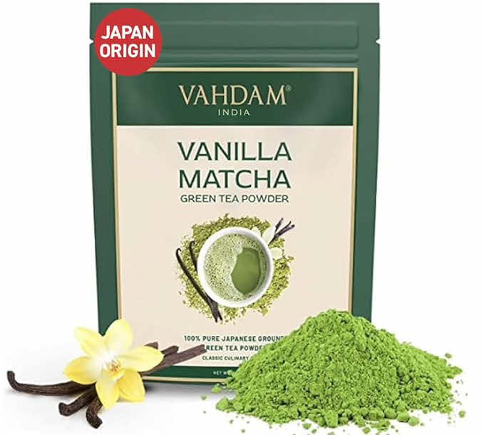 Vahdam Teas Green Tea Powder Vanilla Matcha