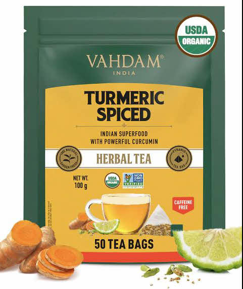 Vahdam Teas Turmeric Spiced Herbal Tea (2gm Each)