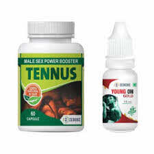 Zenonz Combo Pack of Tennus 60 Capsules & Young On Gold 15ml